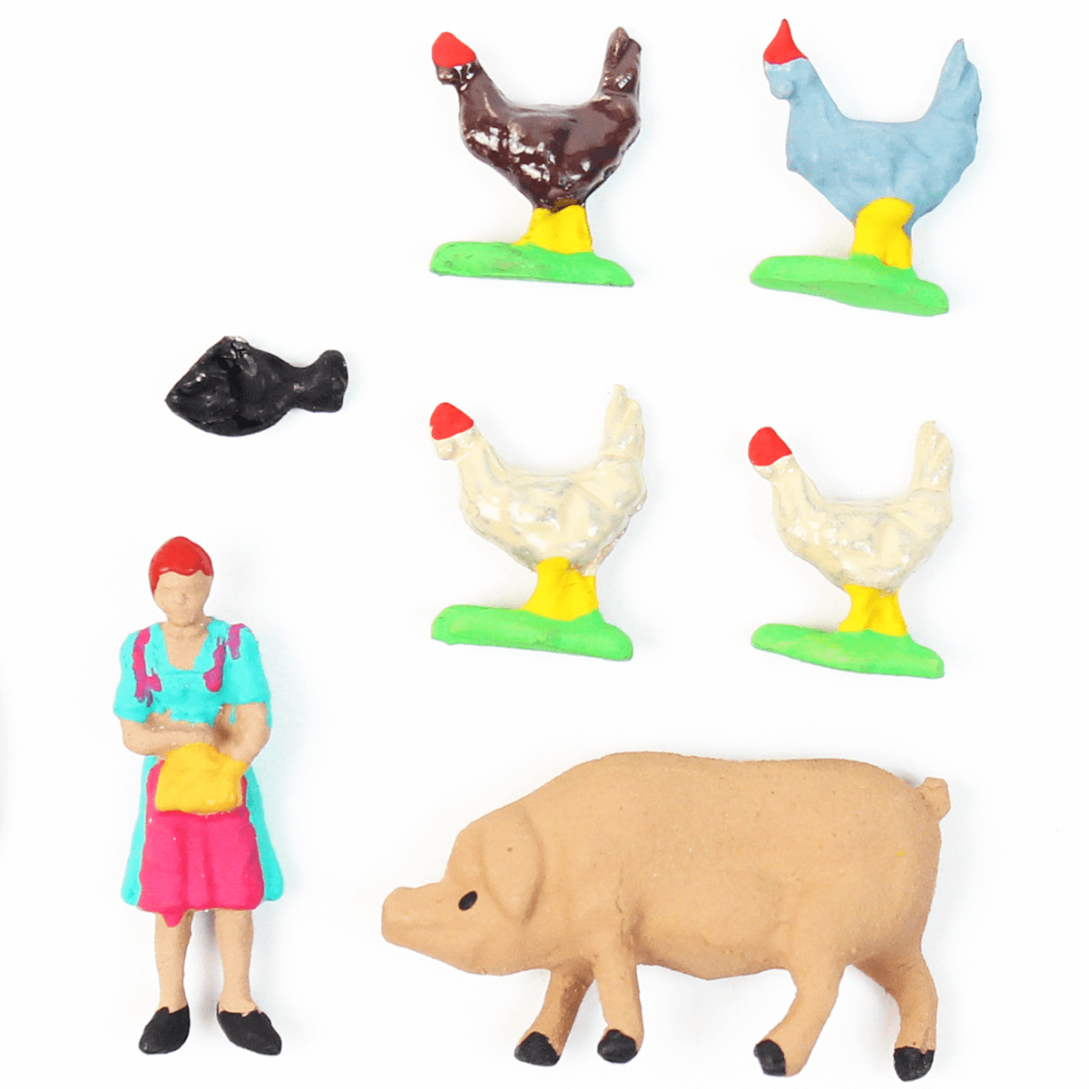 Figuras Para Maquetes 1/100 612 Minitec 07 Peças